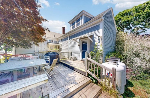 Boothbay Harbor House | Nautical vacation rental in in walkable downtown with harbor view, grill & deck