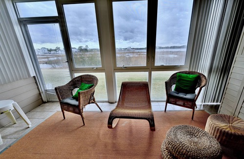 Selbyville Villa | New Listing: Waterfront at Bayville Shores w Panormaic Bay Views