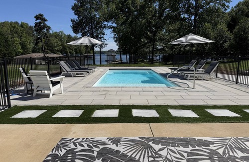 Bumpass House | NEW! Premier Lakefront Home - Private Pool/Hot Tub/Beach/Firepit/Games/Views!