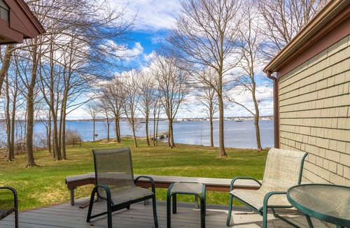 Glen Cove Condo | Oceanfront Condo overlooking Rockland Harbor and pier. Permit#STR22-30