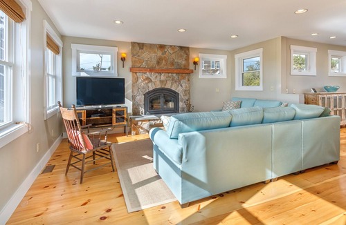 Newbury House | Oceanside escape with sunset-view decks, alfresco dining, fireplaces, & WiFi