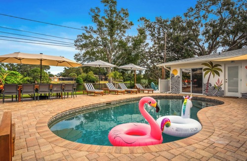 Largo House | On the Creek,Waterfront,Heated Pool,Game Room, Clearwater Florida
