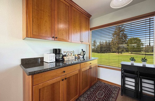 Sequim Apartment | Overlooks Golf Course, Mountain View, Fireplace