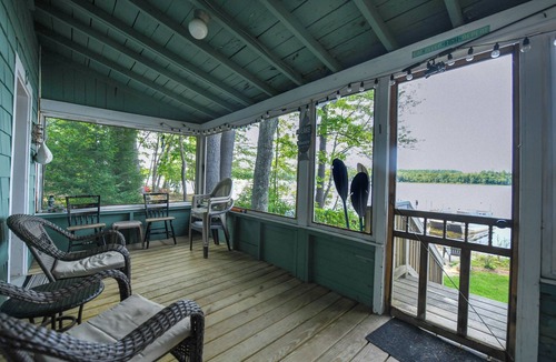 West Poland Cottage | Pet-Friendly Tripp Lake Cottage with Stunning Sunsets