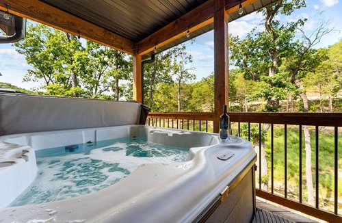 Hollister Cabin | Private Hot Tub & Firepit at The Mod Lodge, Near Table Rock, Free Daily Tickets & Community Pool