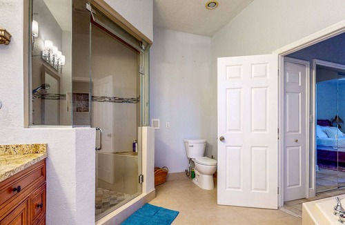 Loxahatchee House | Renovated, elegant retreat with a fitness room, work desks, large deck, & W/D