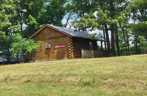 Mammoth Spring Cabin | Riverview Cabins viewing Mammoth Spring State Park and Hatchery