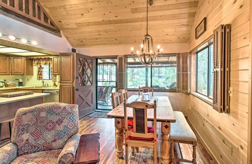 Overgaard Cabin | Rustic, Forest-View Retreat in Heber-Overgaard!