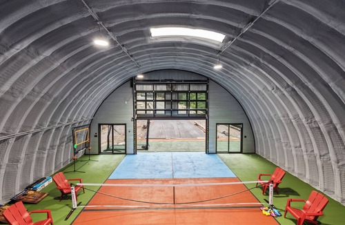 Blue Eye House | Secluded Modern Home on 9 Wooded Acres with Indoor Pickleball Court