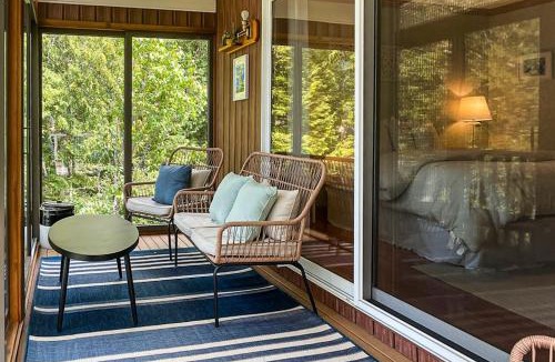 Orland House | Secluded waterfront home with private dock, outdoor dining, firepit, WiFi & W/D