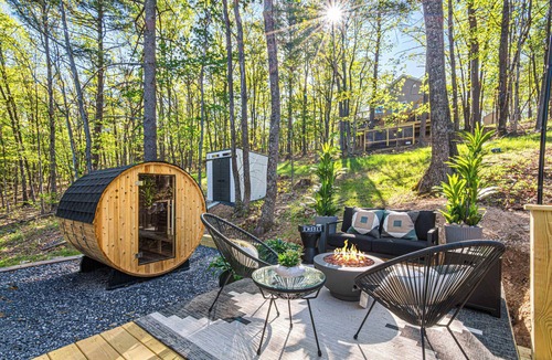 Basye House | Serene Views, Hot Tub, Sauna, Movie Theater, & Game Room