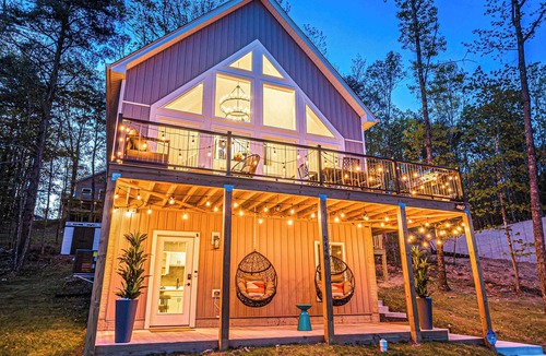 Basye House | Serene Views, Hot Tub, Sauna, Movie Theater, & Game Room