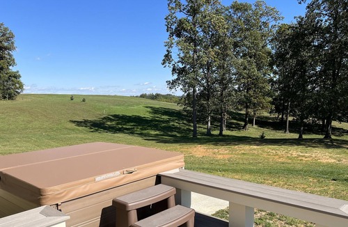 Stephens City House | Shenandoah Valley luxury w/stunning orchard & Blue Ridge Mountain views