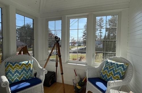 North Sebago House | Short walk to a large sandy beach on Sebago Lake.
