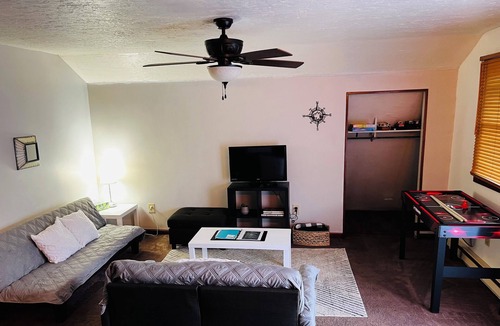 Dover Apartment | Sunrise Balcony, private back porch centrally located minutes to 83 & Rt 30