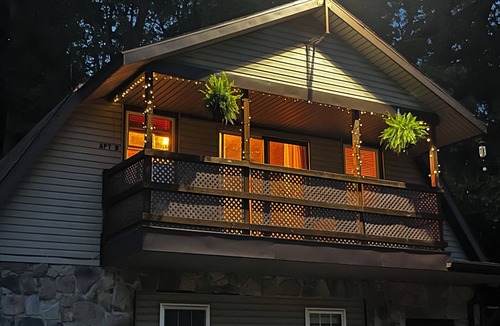 Dover Apartment | Sunrise Balcony, private back porch centrally located minutes to 83 & Rt 30