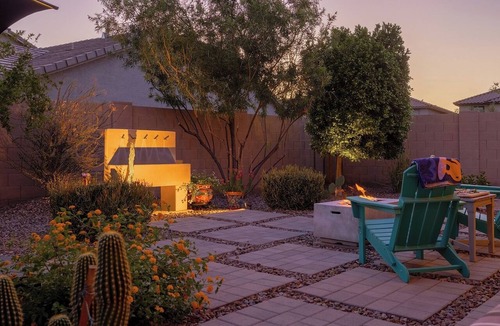 Gilbert House | Thoughtfully Curated Gilbert Home Hot Tub Office Backyard Oasis