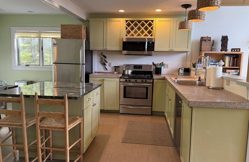 Salsbury Cove House | Three cottages for family time, sit by the fire pit on the ocean near ACADIA NP!