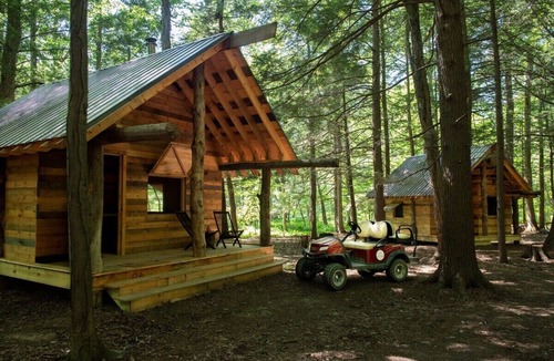 Newtonville Cabin | TimberTown Cabin #2 at June Farms, GLAMPING at it's finest!