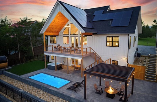 Shenandoah Ski Chalet | Twin Chalets w/mountain and river views, river access, heated pools, hot-tubs