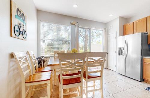 Crestwynd Bay House | Two-story snowbird-friendly townhouse near Disney with patio, streaming, W/D, AC