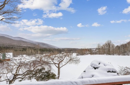 Stowe Hollow House | Valley View: 5 br, huge deck, pond, fireplace, woodstove, a/c