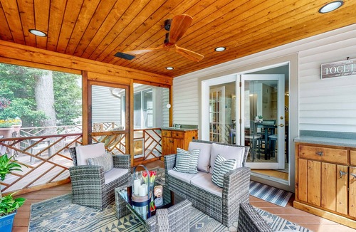 Salisbury House | Waterfront Home - 40-Foot Fishing Dock, Canoe, Home Theater