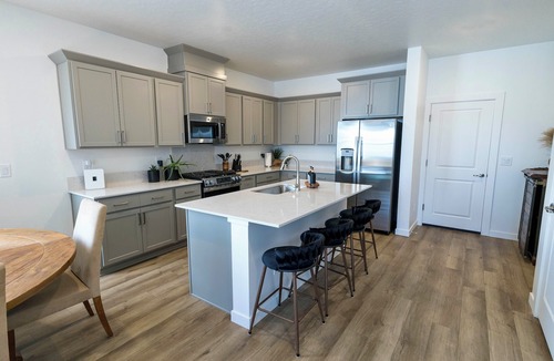 Eagle House | Welcome to The Velvet Spur, a thoughtfully designed western retreat where elevated comfort meets effortless style. Nestled in Eagle, across from Eagle Island. This home is your perfect home base for relaxing and exploring,