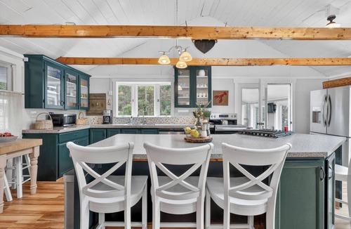 Winthrop House | Wilson Pond Waterfront Camp with Game Room, Kayaks, Grill & Private Dock!