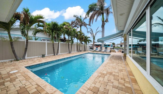 3BR canal home w/ pool & backyard