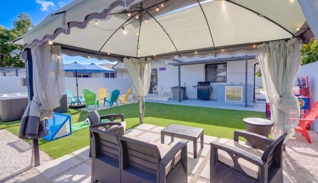4BR Oasis Near MIA - Jacuzzi - Games - BBQ