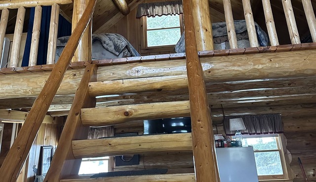 Beautiful handcrafted log cabins located on the Aroostook river
