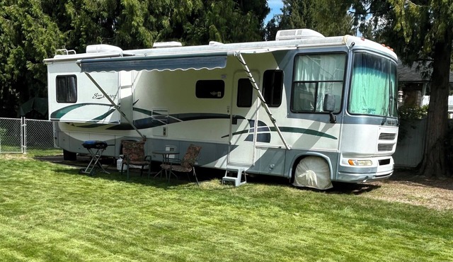 Class A RV on Tree Streets