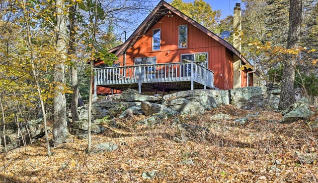 Deck + Forest Views: Secluded Cresco Cabin!