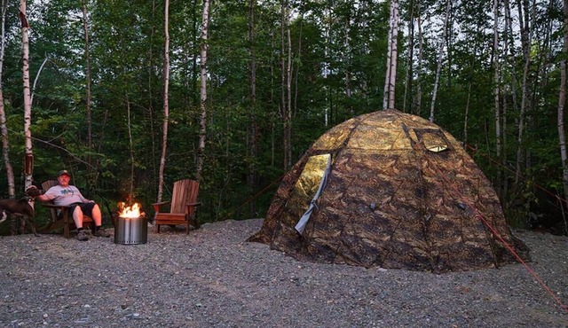 Dome 3: Camp in the woods. Foliage/Wildlife/ATV/Fish/Hunt