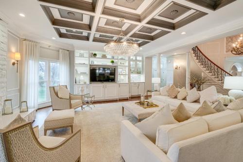 Game Rooms & Gym! Luxe Great Falls Estate