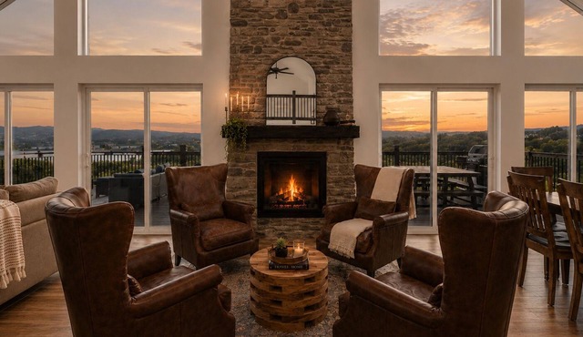 Hot Tub, Lake & Mtn Views, King Beds, Bunk Room