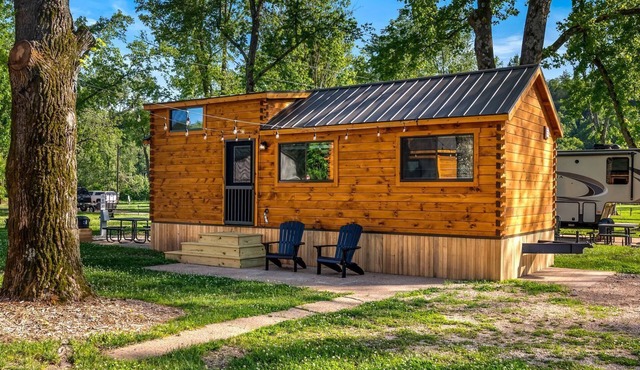 Incredible Wooden Cabin Nestled Amidst Trees in Branson, Missouri