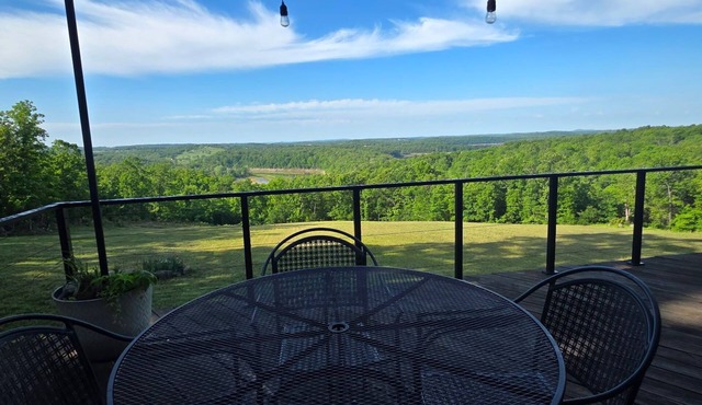 Lake View Retreat on 130 Acres w/Deck, Game Room & Sunset Views