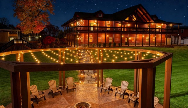 Large Log Cabin Near Luray Shenandoah National Park Mountain View up to 30 GUEST