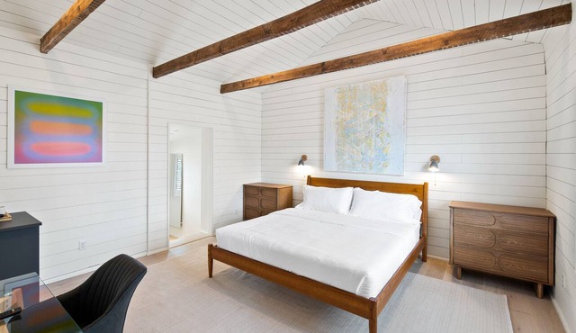 Lux Boutique Hotel Room in Downtown Cville | Rose Jean Room 3