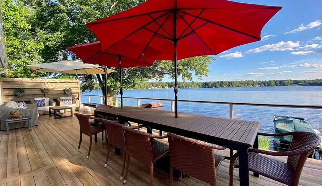 Luxury Lakefront Retreat - Private Beach, Dock & Cozy She Shed