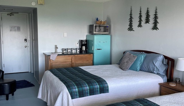 Million Dollar View of Lake Winni w/Kitchenette, Balcony. Flexible check in/out