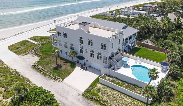 Oceanfront: Ocean Crest Villa 6BR Heated Pool/Spa