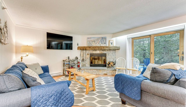 Renovated Ski-In/Ski-Out Peru Condo at Bromley Mtn