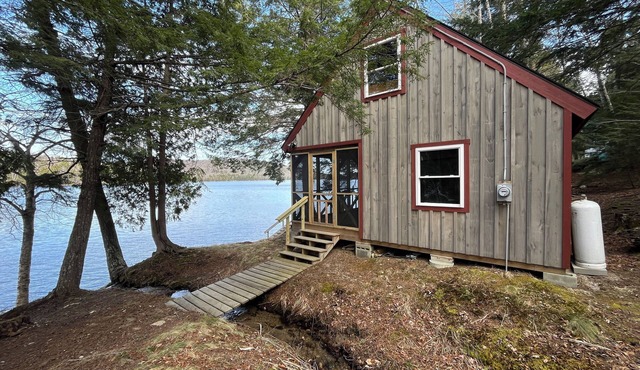 Secluded Cabin on Spring River Lake in Cherryfield Maine