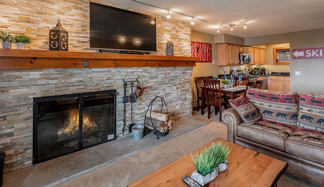 ⭐️Ski-On/Ski-Off COZY BEAUTIFUL MOUNTAIN CONDO 2-Bed/2-Bath with Fireplace