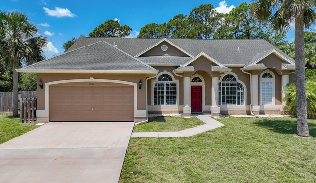 Spacious luxury with heated pool.