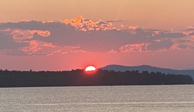 Sunsets over Sebago Lake