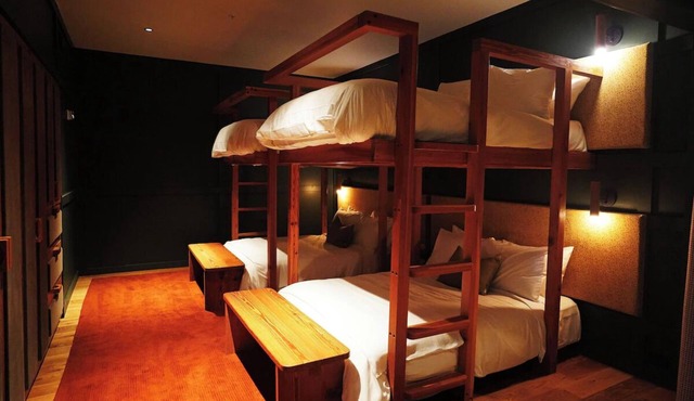 The Albert | Bunk Room | 4 Queen Beds, Pool & Lounge Area